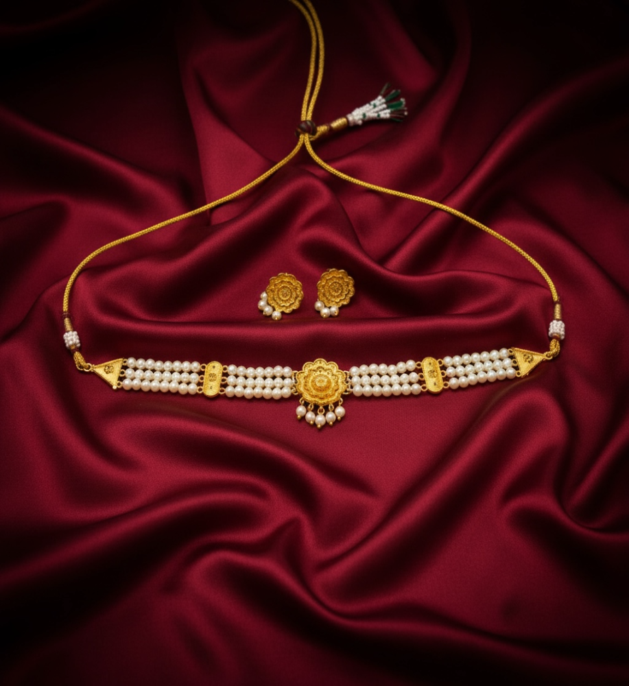 Pearl choker set