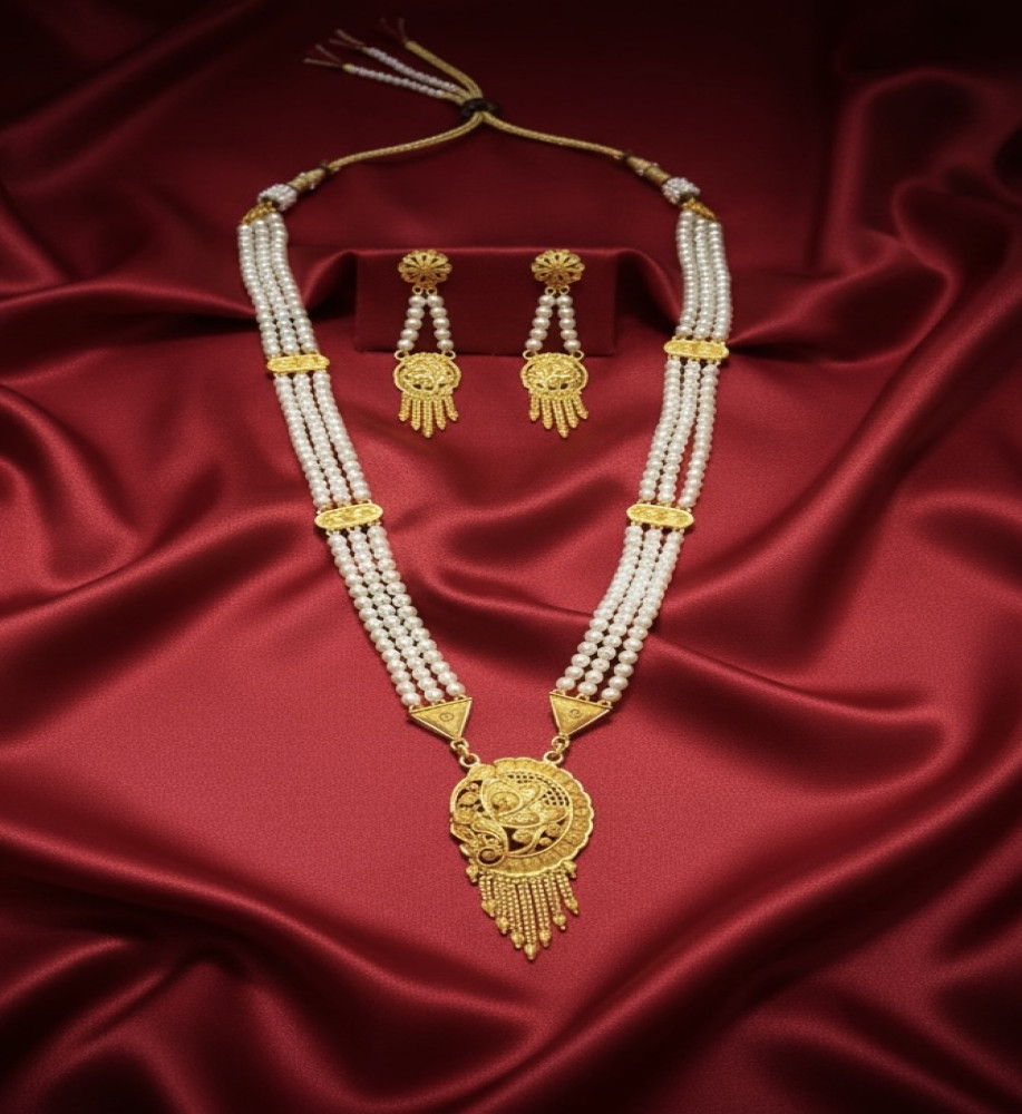 Long pearl set